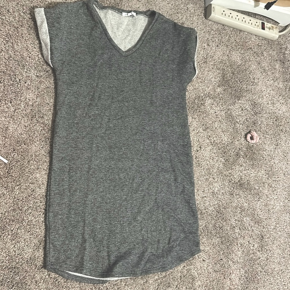 Sweater/short sleeve dress